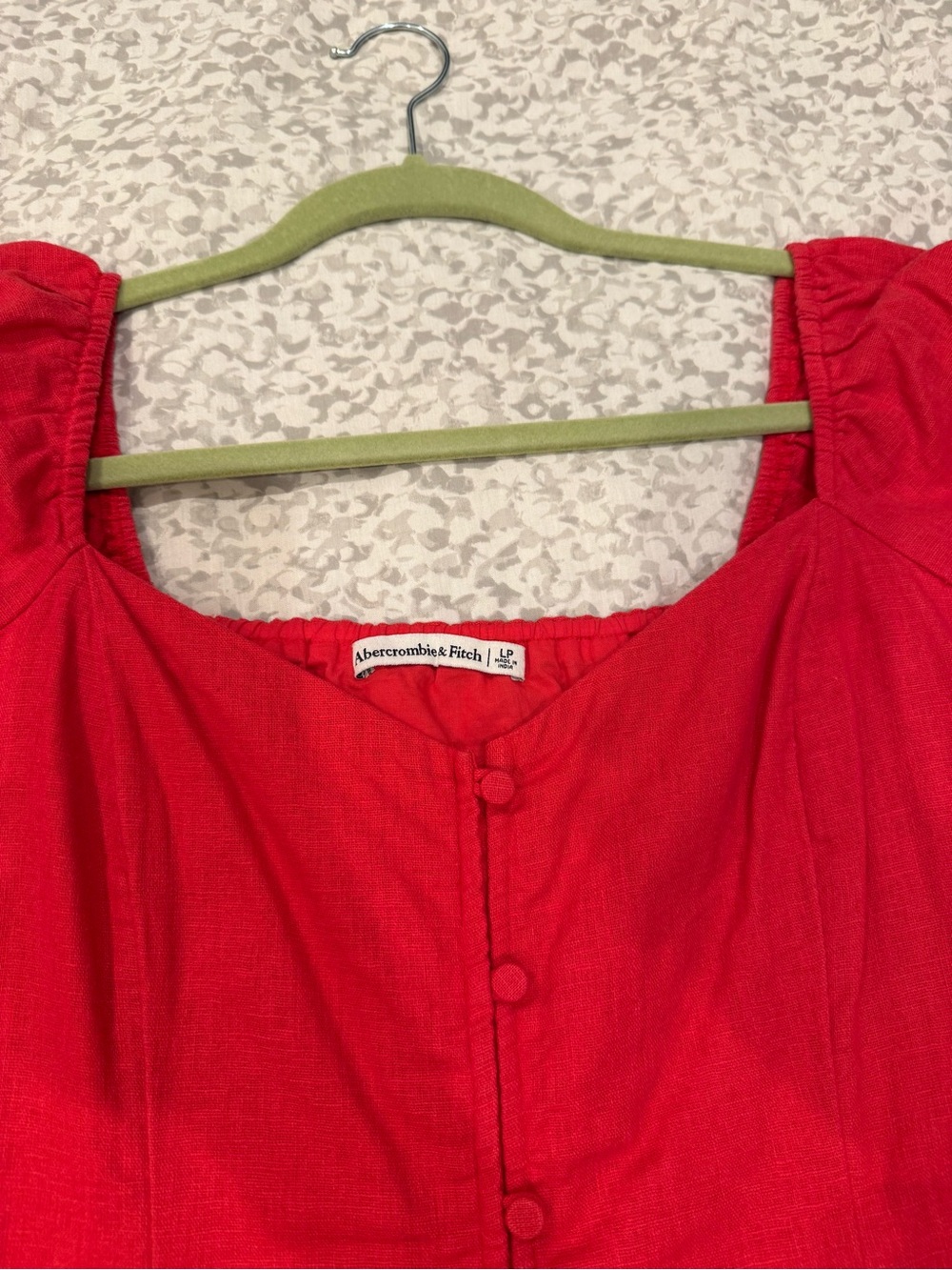 Abercrombie Linen-Blend Button-Through Mini Dress - Picture 4 of 8